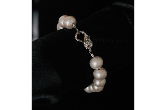 Freshwater Pearl Bracelet | Diamond Clasp