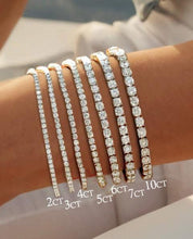 10 Carat Total Weight Lab-Grown Diamond Tennis Bracelet in 14K White Gold