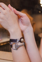 Leather and Diamond Equestrian Bracelet