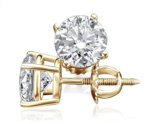 .5 CT. T.W. Round Lab-Grown Diamond Stud Earrings - Vincent Peach Fine Jewelry