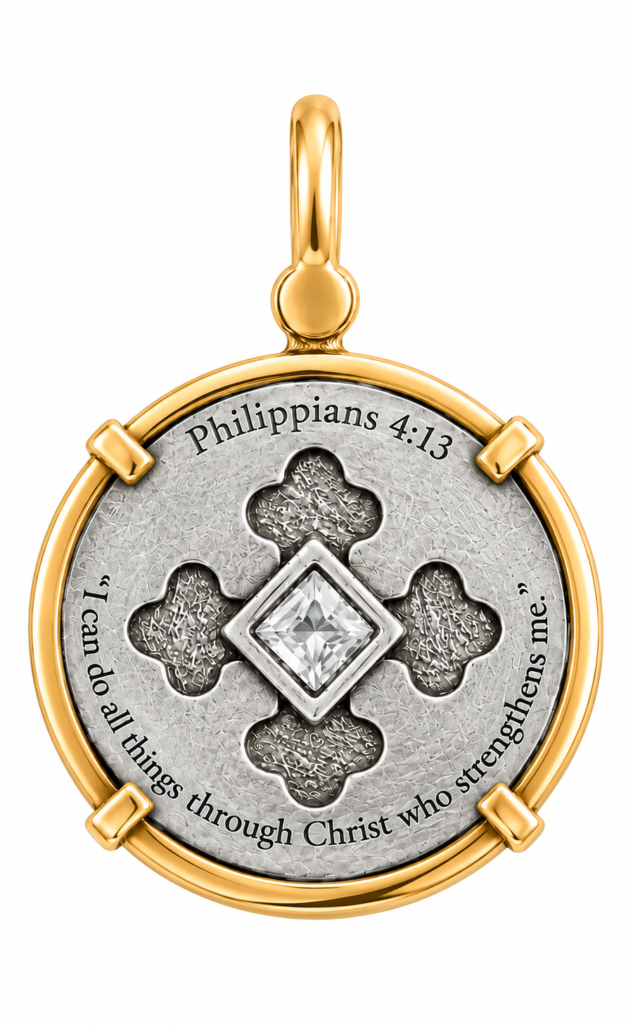 Kingdom Nano Bible Coin Necklace, second view