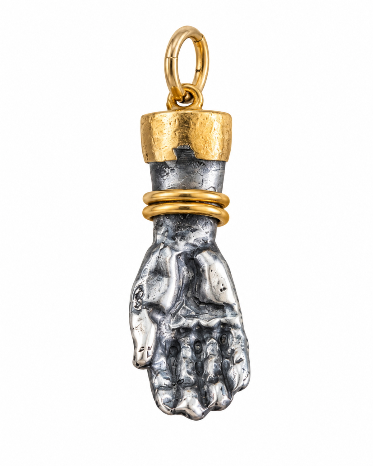 Figa Charm Diamond Pendant by Vincent Peach, view 3