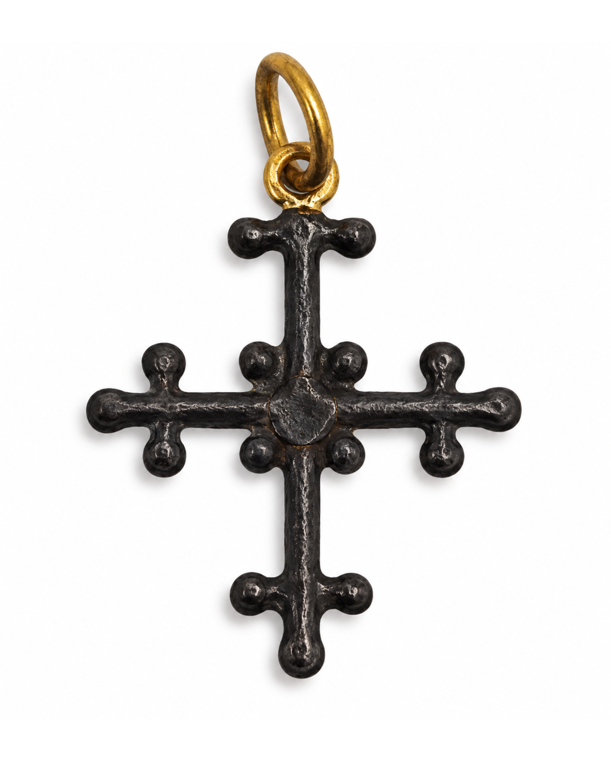 Jerusalem Diamond Cross Pendant by Vincent Peach, view 2