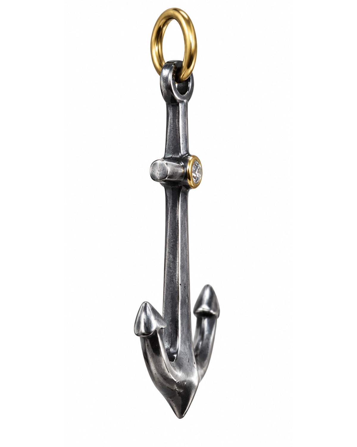 Mariner's Cross Anchor Diamond Pendant by Vincent Peach, view 8