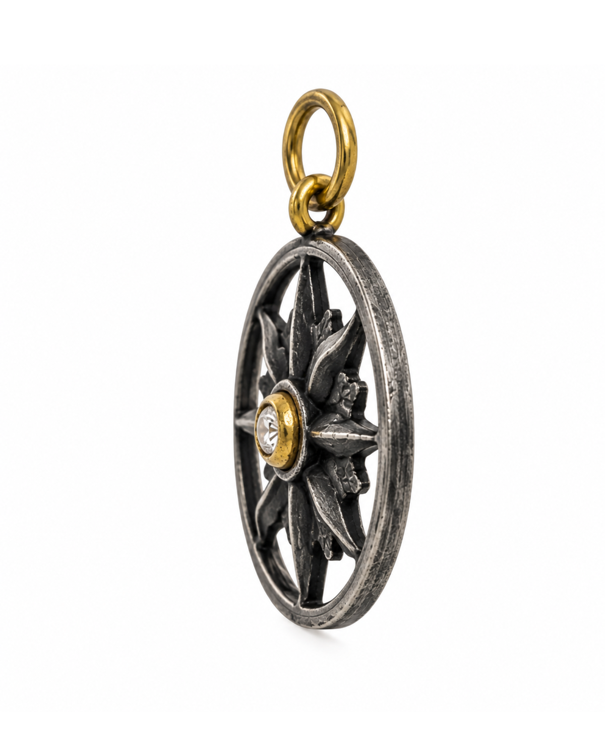 Solar Sovereign Diamond Pendant, Classic by Vincent Peach, view 2