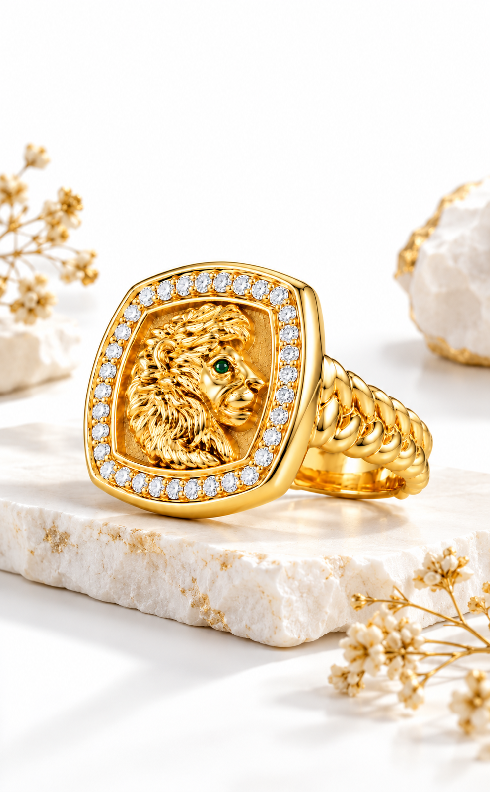 Lion Head Ring, lifestyle