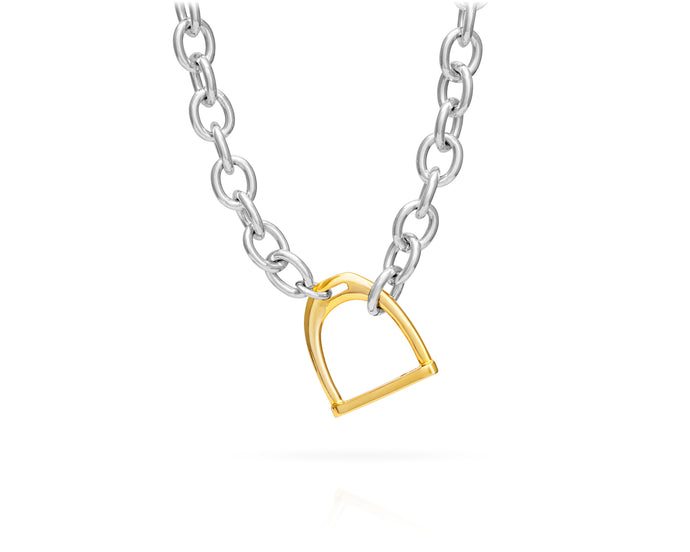 14kt Stirrup Pendant