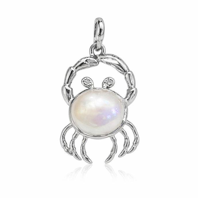 Cancer Zodiac Pearl Crab Pendant - Vincent Peach Fine Jewelry