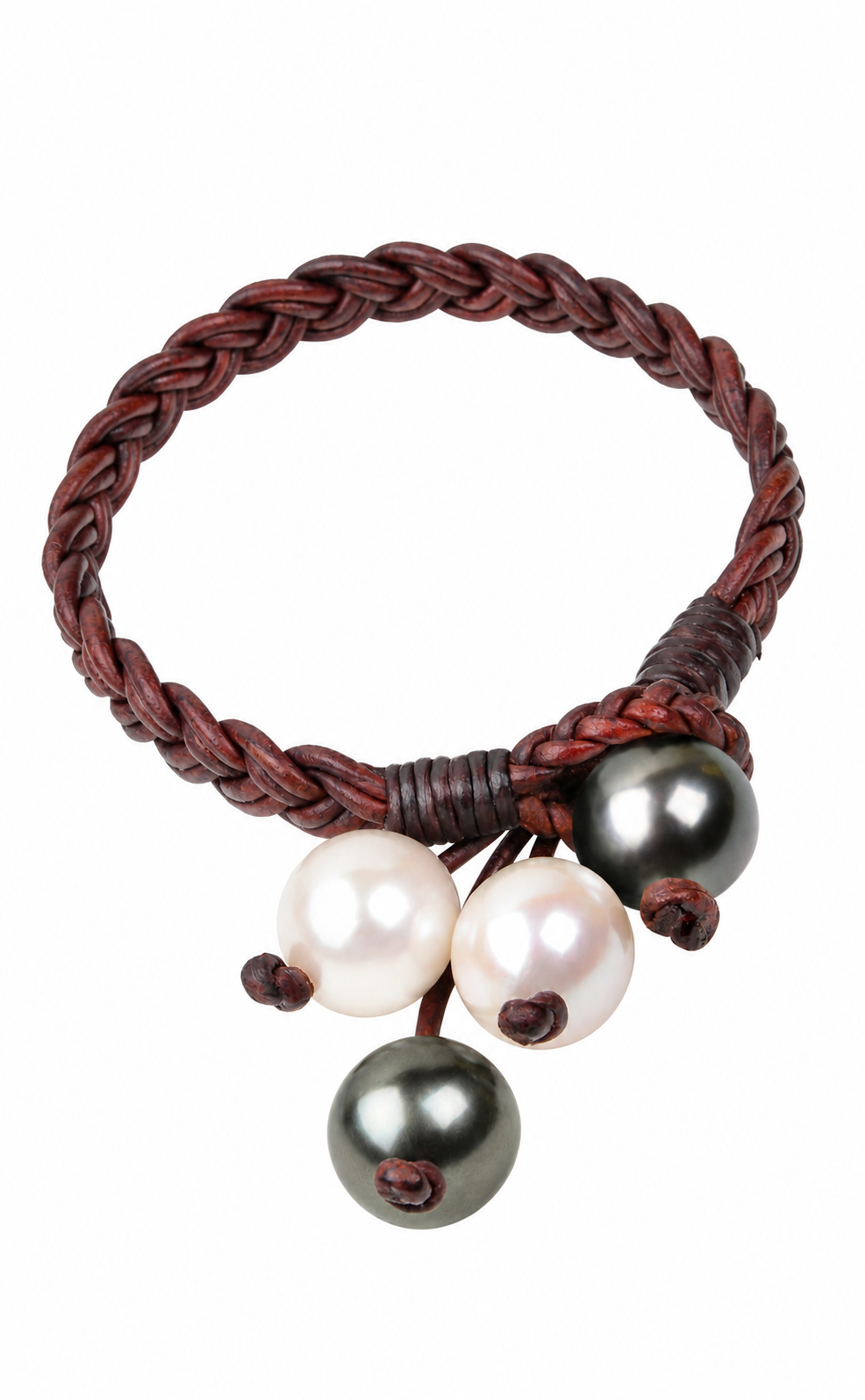 Tahitian Pearl Boho Tassel Bracelet by Vincent Peach, view 3