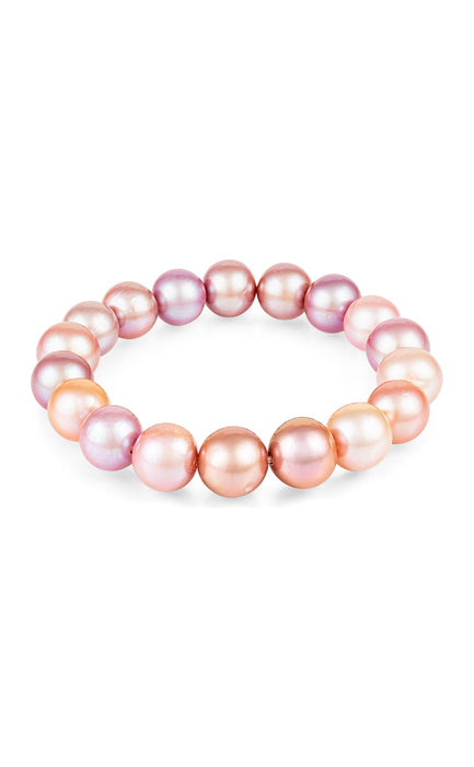 Pink Edison Pearl Stretch Bracelet by Vincent Peach