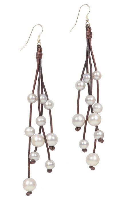 Constellation Pearl Tassel Earrings by Vincent Peach