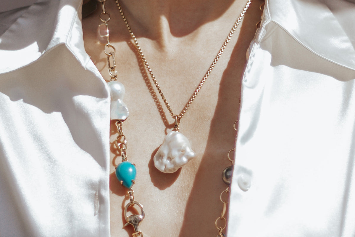 Ocean Treasure Pearl Necklace by Vincent Peach