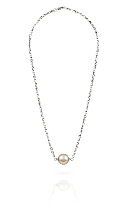 Tahitian Pearl Chain Necklace by Vincent Peach