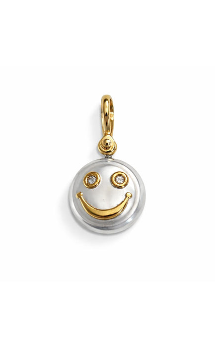 Gold Smiley Face Pendant