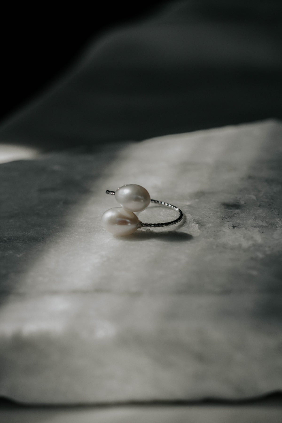 Sterling Silver Freshwater Pearl Ring by Vincent Peach, view 2