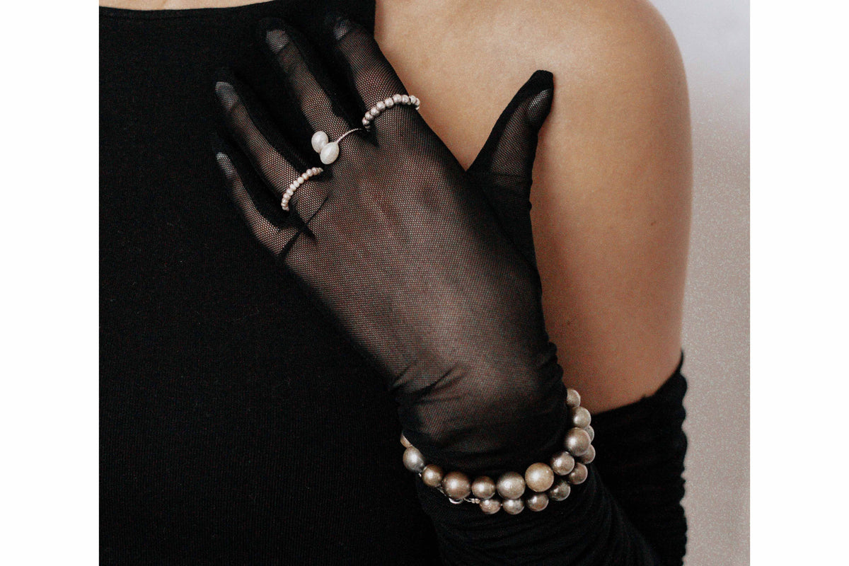 Freshwater Pearl Stretch Ring by Vincent Peach, view 3