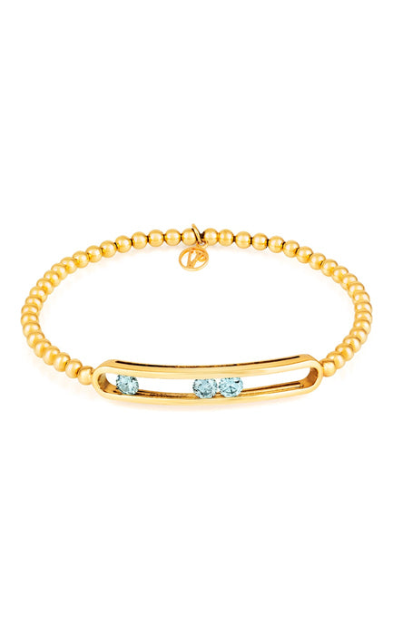 Stirata Blue Lab Diamond Bracelet by Vincent Peach