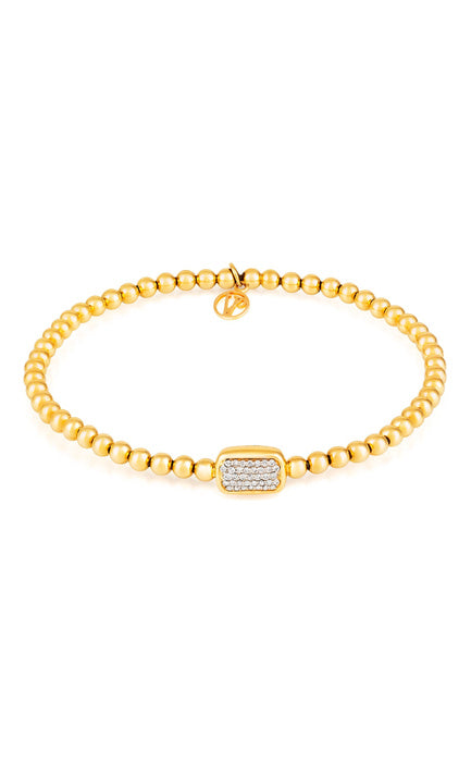 Stirata Gold Diamond Circle Bracelet by Vincent Peach