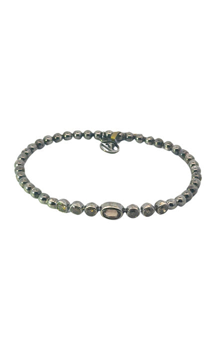 Stirata Gold Lab Diamond Stretch Bracelet by Vincent Peach