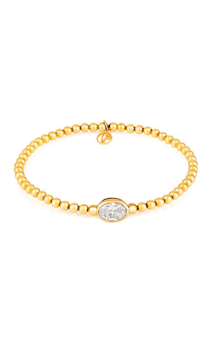 Stirata Gold Stretch Bracelet by Vincent Peach