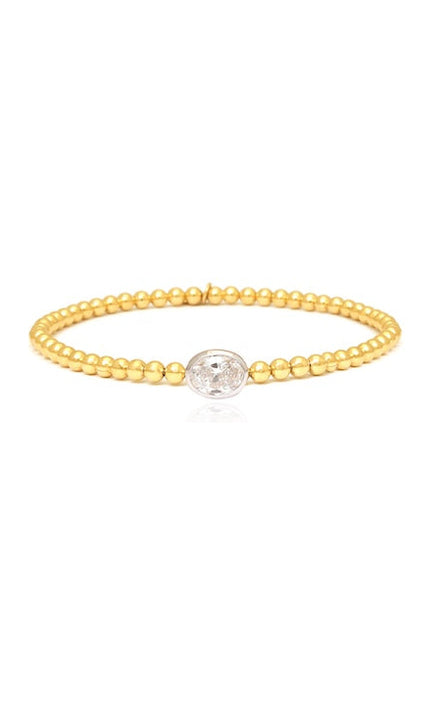 Stirata Round Lab Diamond Gold Bracelet by Vincent Peach