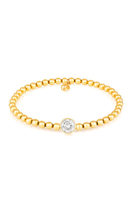 Stirata Round Lab Diamond Stretch Bracelet by Vincent Peach