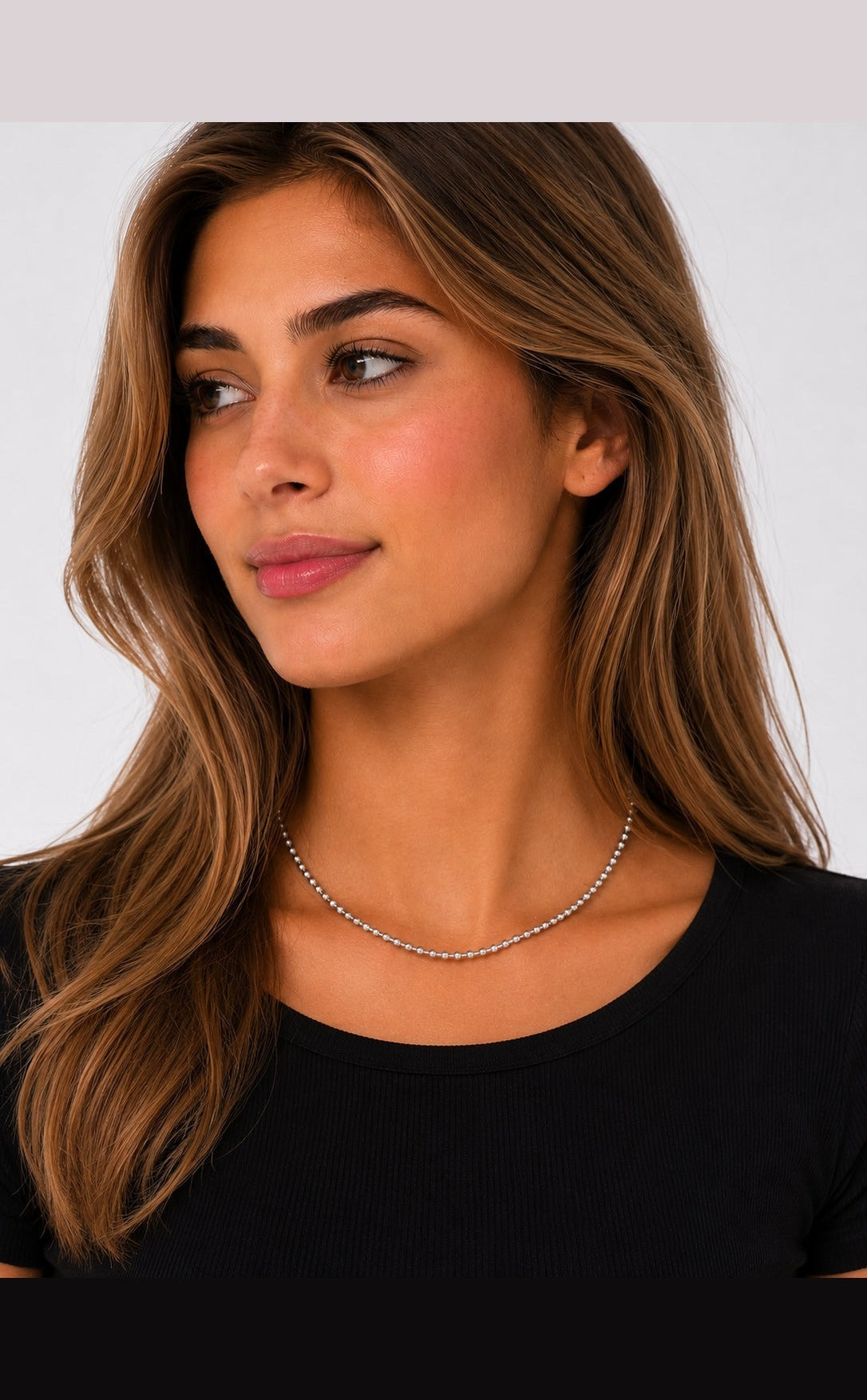 Ball Chain in Sterling Silver by Vincent Peach, view 2