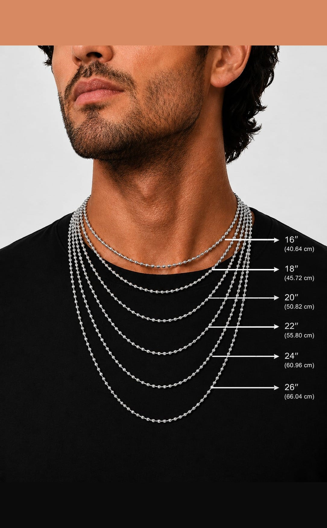 Ball Chain in Sterling Silver by Vincent Peach, view 8