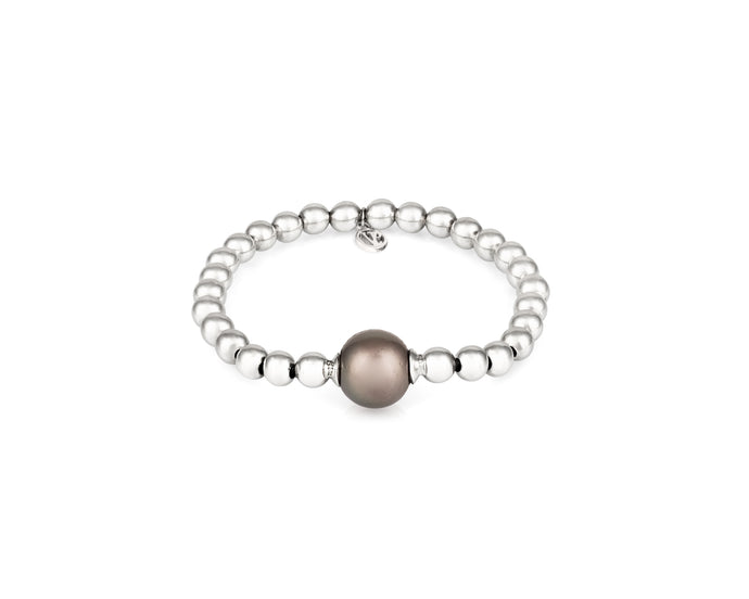 Stirata Silver Bracelet Tahtian Pearl - Vincent Peach Fine Jewelry