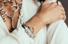 Stirrup Lock Bracelet | Diamond SMALL - Vincent Peach Fine Jewelry