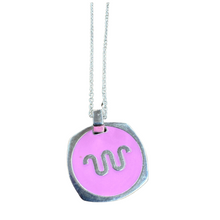 Pink Enamel Pendant - Vincent Peach Fine Jewelry