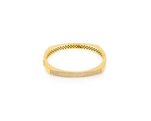 6.5mm 1.08 ct Gold Diamond Toulouse Bangle