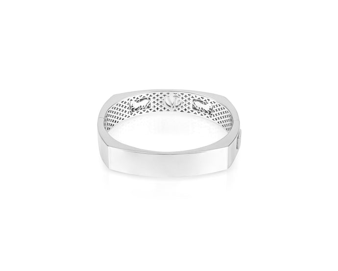 12mm Sterling Silver Toulouse Bangle - Vincent Peach Fine Jewelry