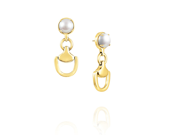 Equestrian 14kt Gold Earrings