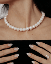 Freshwater Pearl Necklace | Diamond Clasp