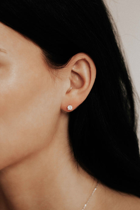 1 CT. T.W. Lab-Grown Diamond Stud Earrings in 14K Gold