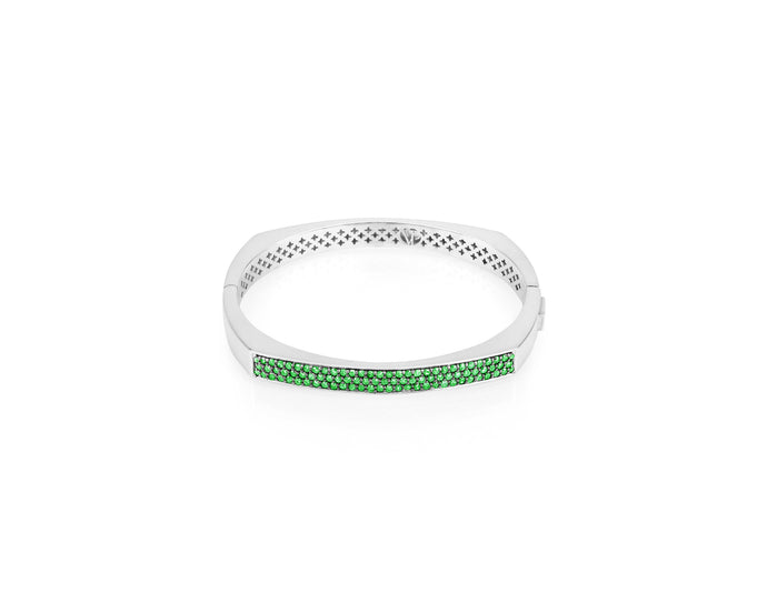 Toulouse 5.2 mm Tsavorite Sterling Silver - Vincent Peach Fine Jewelry