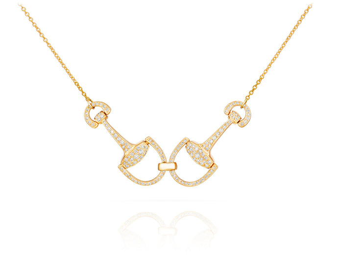 Double Bit Diamond Necklace - Vincent Peach Fine Jewelry