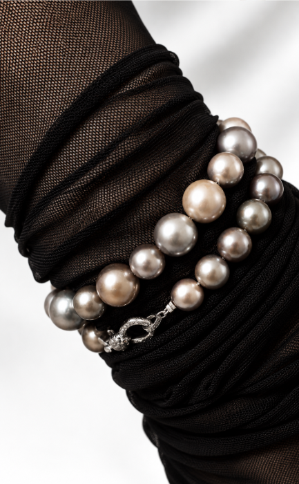 Tahitian Pearl Bracelet | Diamond Clasp — tahitian pearl bracelet