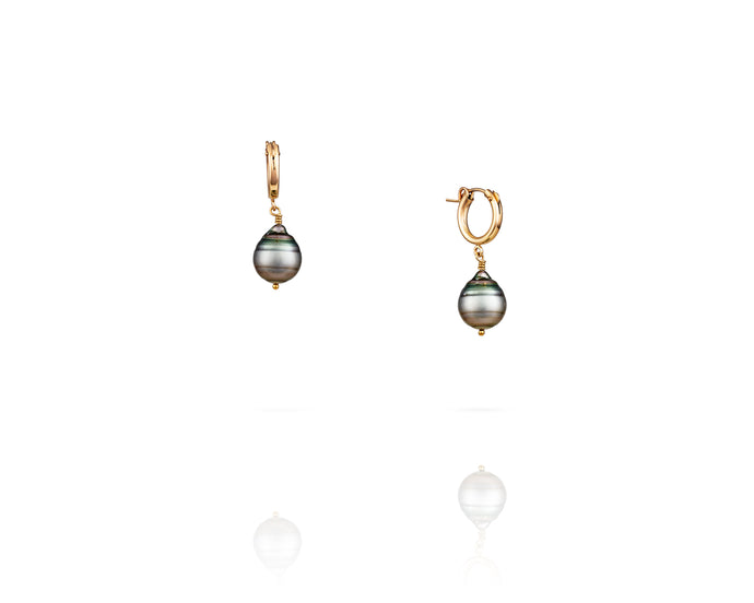 Petite Biltmore Hoops | Tahitian - Vincent Peach Fine Jewelry