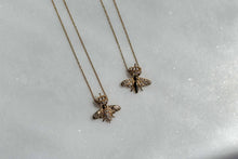 Queen Bee Necklace | Gold Diamond Wings - Vincent Peach Fine Jewelry