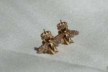 Queen Bee Earrings | Gold Diamond Wings - Vincent Peach Fine Jewelry