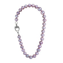 Tahitian Pearl necklace with diamond signature VP equestrian clasp