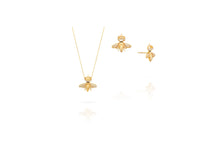 Queen Bee Necklace | Gold Diamond Wings - Vincent Peach Fine Jewelry