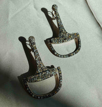 Large Equestrian Bit Earrings | Diamond