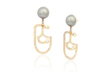 Art Deco Equestrian Snaffle Bit Earrings - Vincent Peach Fine Jewelry