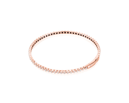 1.01ct Diamond Bracelet in 14kt Rose Gold - Vincent Peach Fine Jewelry