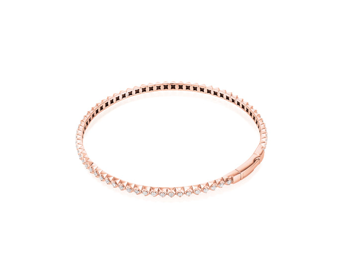1.01ct Diamond Bracelet in 14kt Rose Gold - Vincent Peach Fine Jewelry