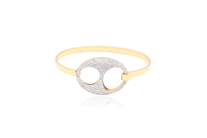 Diamond Dorado Bangle | Gold - Vincent Peach Fine Jewelry