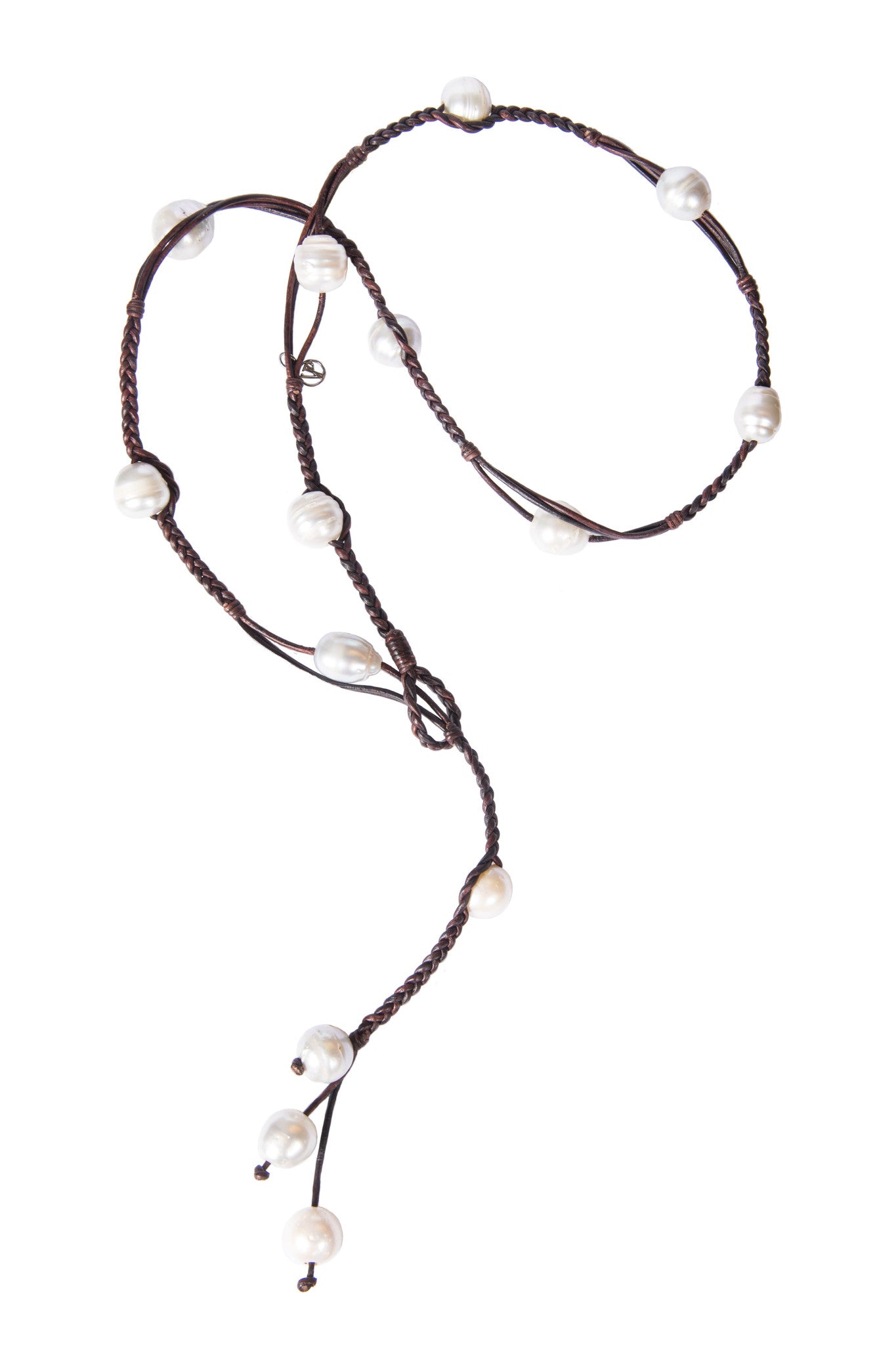 Bohemian Lariat SS - Hottest Designer Pearl and Leather Jewelry | VINCENT PEACH
